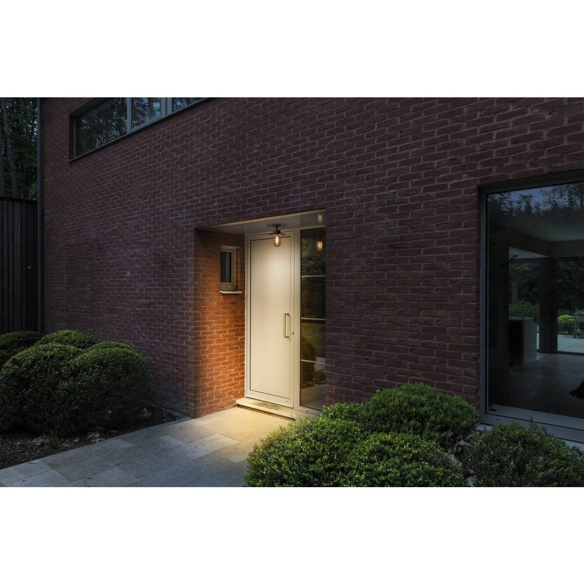 Molat Deckenleuchte anthrazit Stalllampe silber Deckenlampe