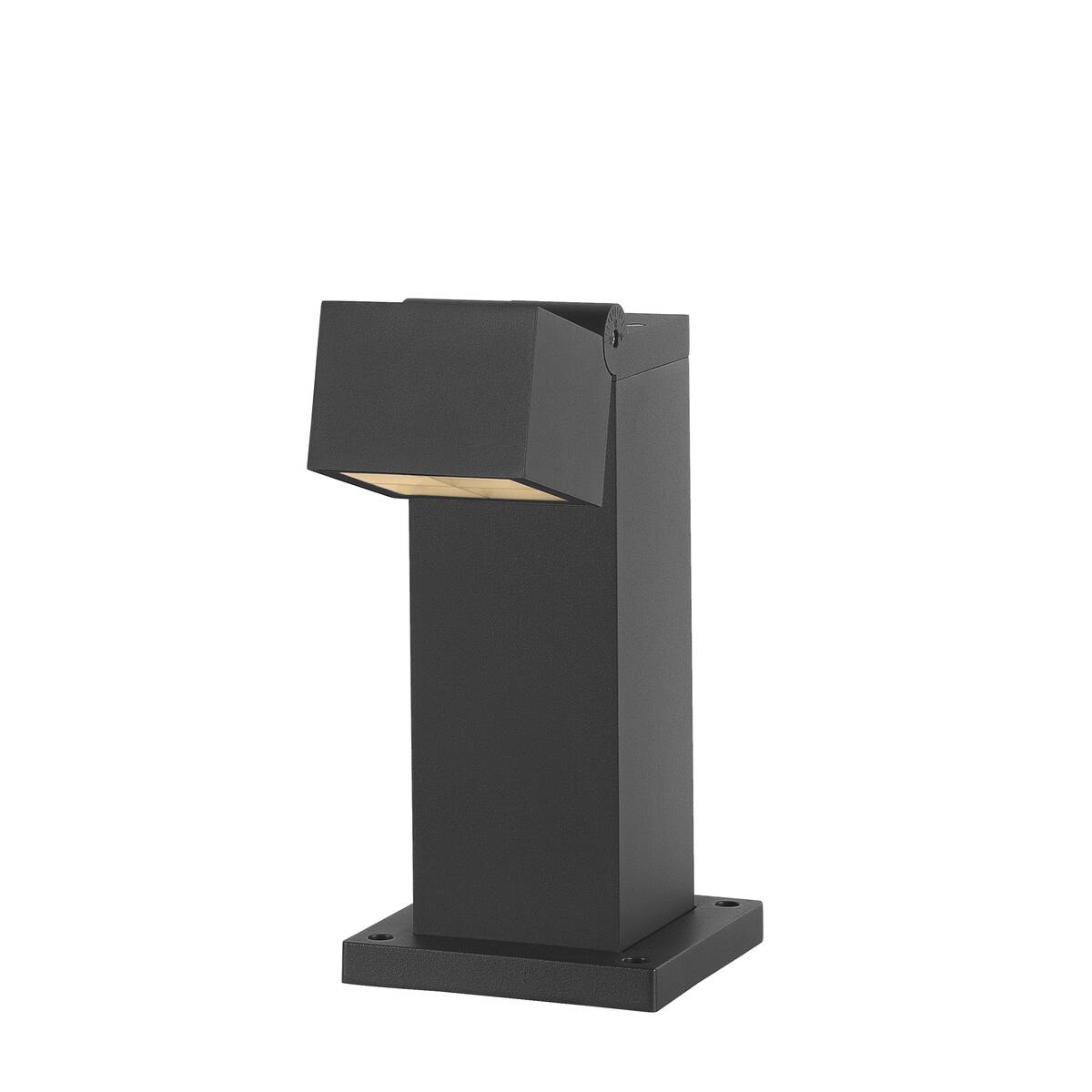 Anthrazitfarbene Gartenleuchte kippbar LED modern