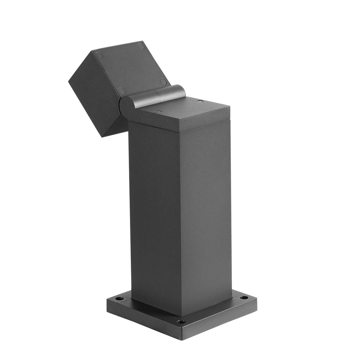 Anthrazitfarbene Gartenleuchte kippbar LED modern