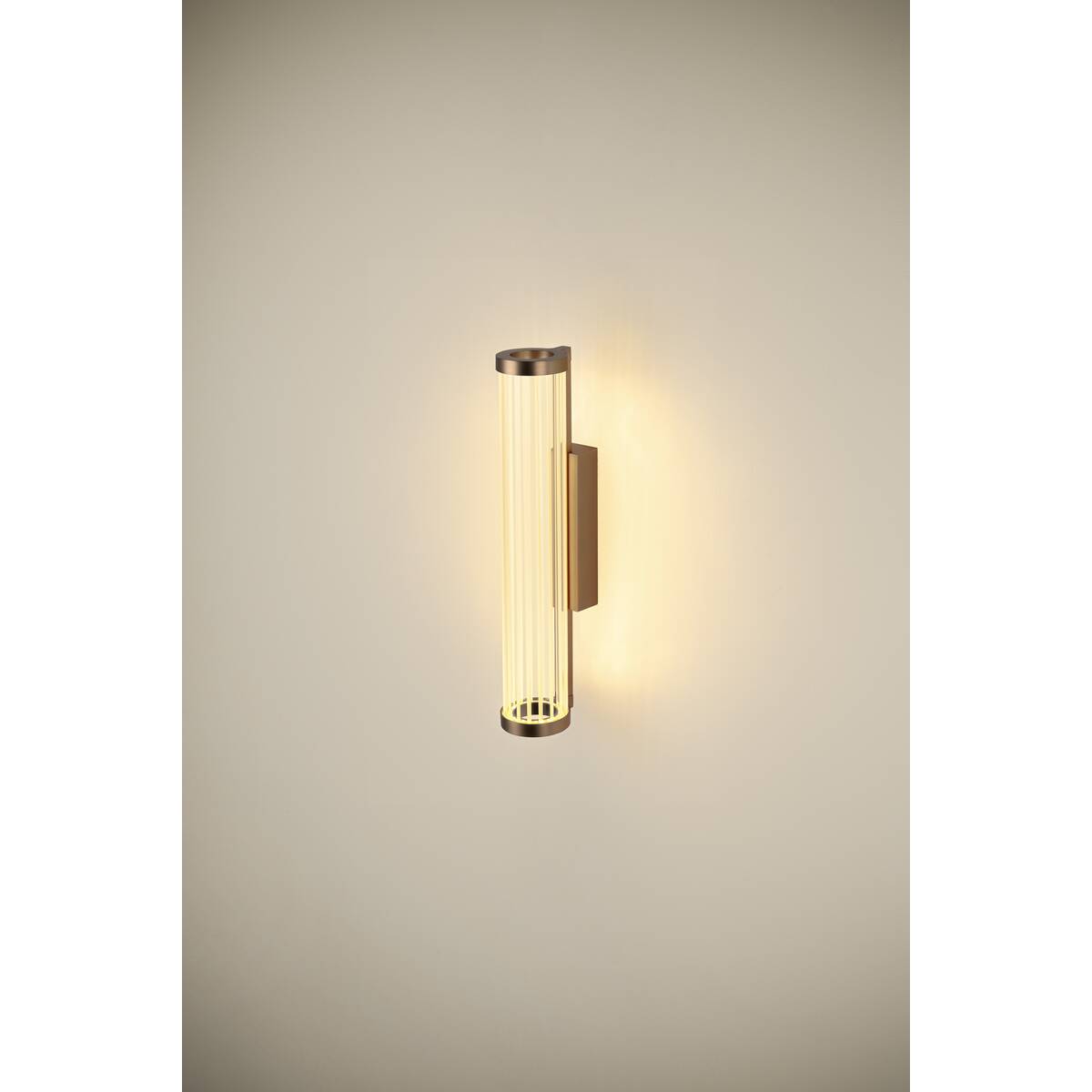 SLV Quimera Wandleuchte dunkles Kupfer Glas