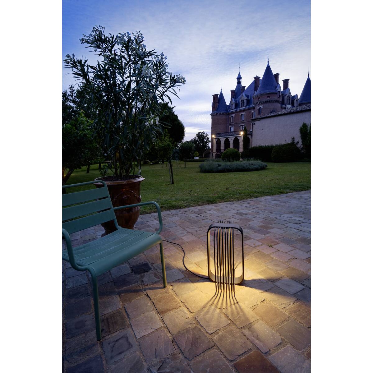 Grid Sun Stehleuchte Stehlamp Garten schwarz SLV