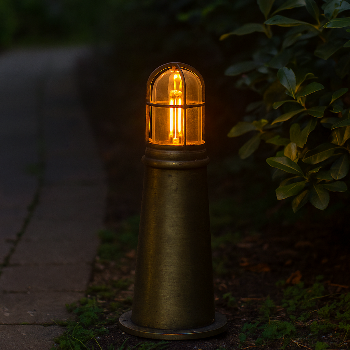 Maritime Sockelleuchte Harbour 1 Bronze