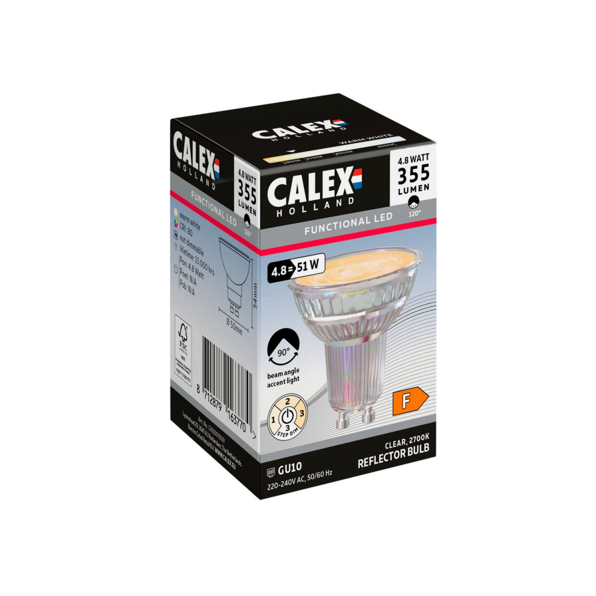 Calex GU10 Variotone LED Lampe 3-Stufen dimmbar