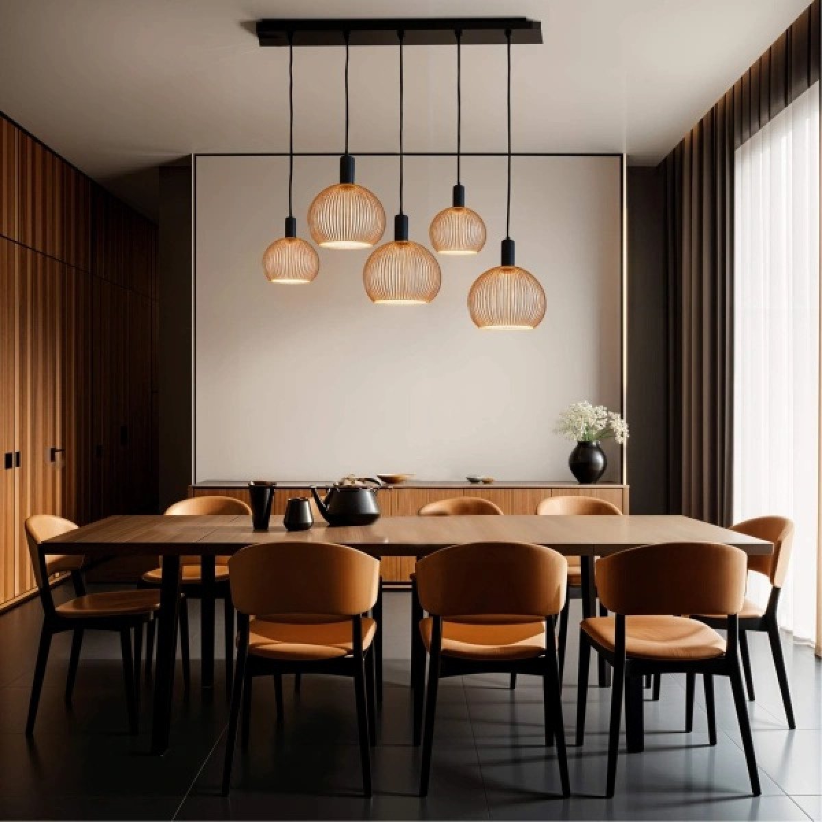 Innenlampe Floating Globe Filo Champagne Metall