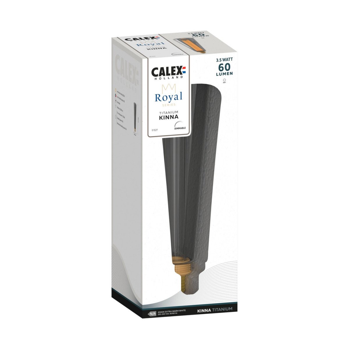 Elegantes Calex LED-Leuchtmittel 3,5 Watt E27-Fassung moderne Ambientebeleuchtung