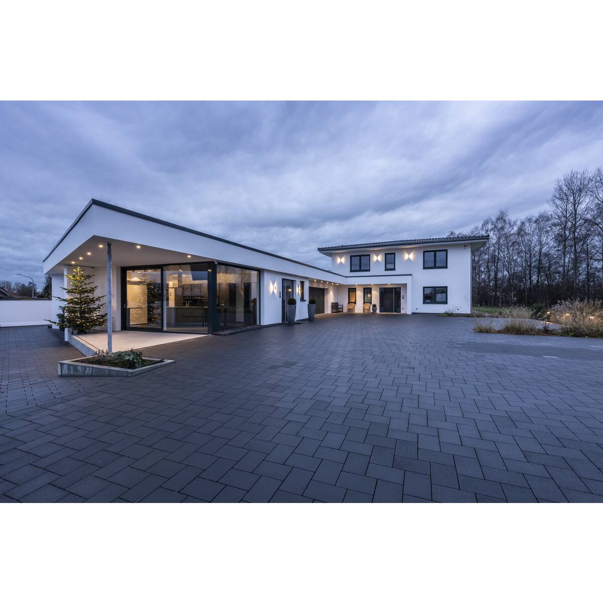 Logs Wall Anthrazit 1xled 3000k