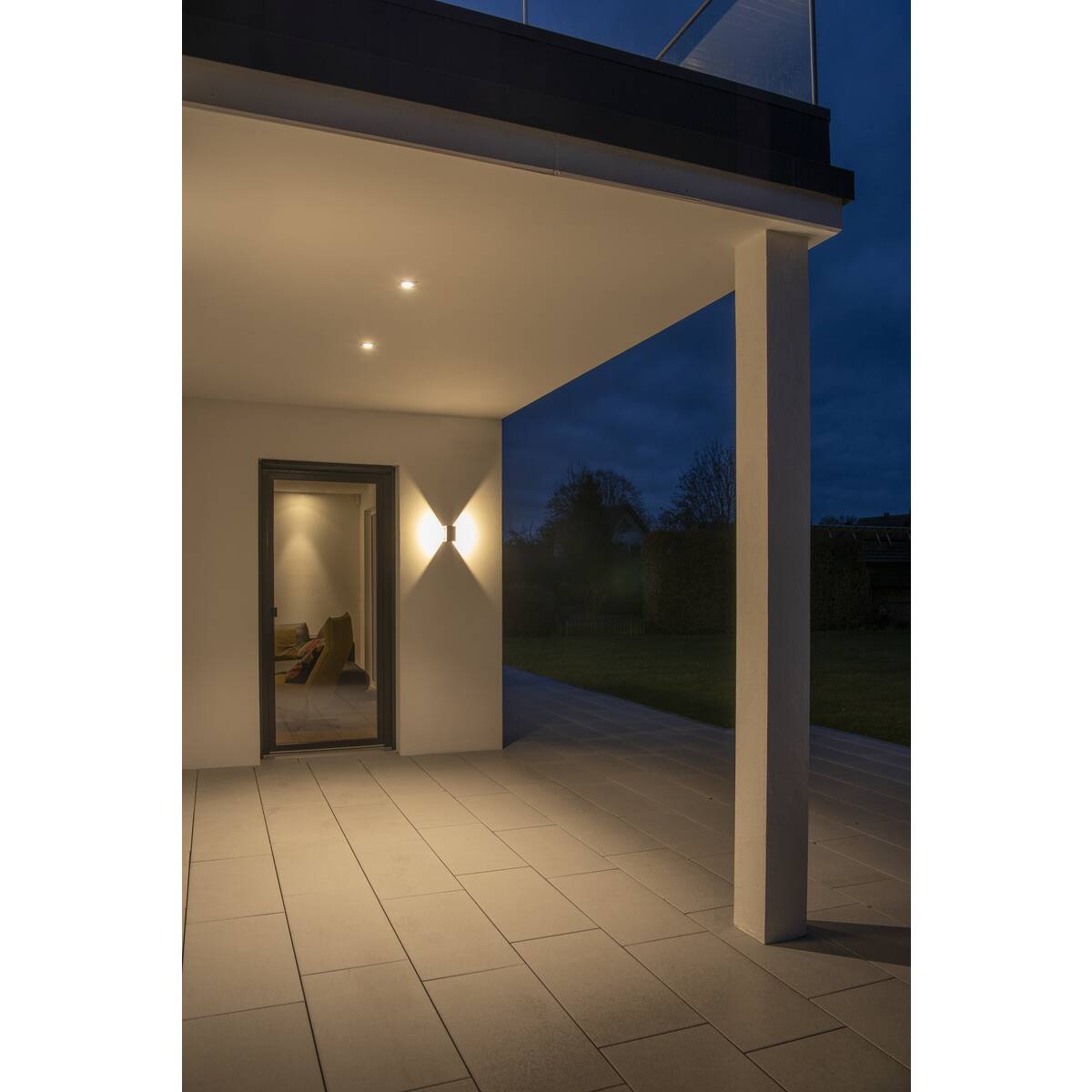 Logs Wall Anthrazit 1xled 3000k