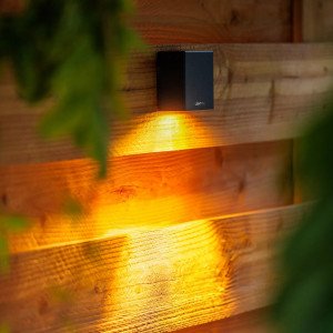 Außenlampe 12 Volt Tiga Wandleuchte Schwarz Aluminium