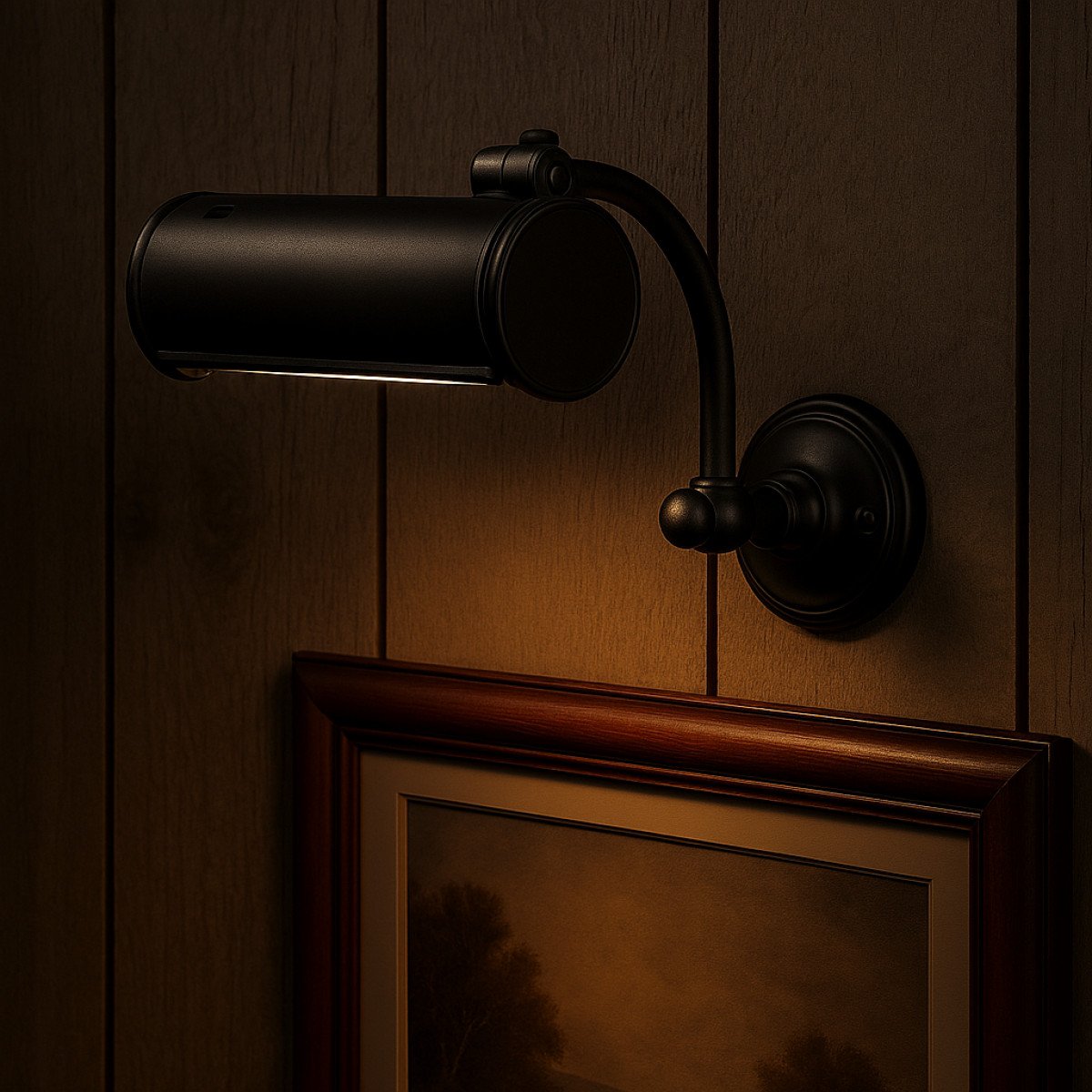 Messinglampe in antikschwarzer Farbe mit E14-Fassung