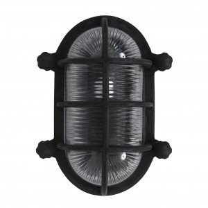 Messinglampe in antikschwarzer Farbe mit E27-Fassung