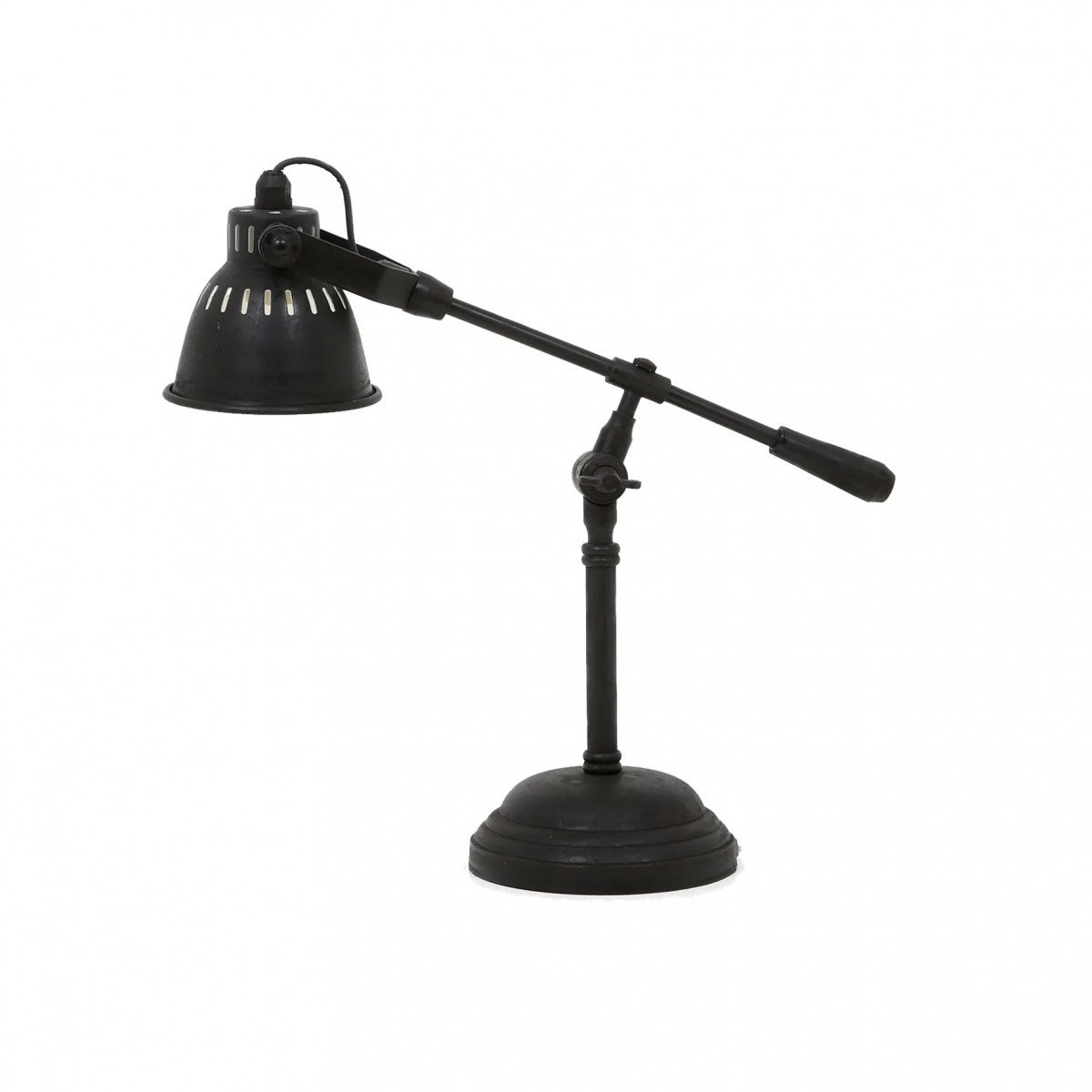 Messinglampe in antikschwarzer Farbe mit GU10-Fassung
