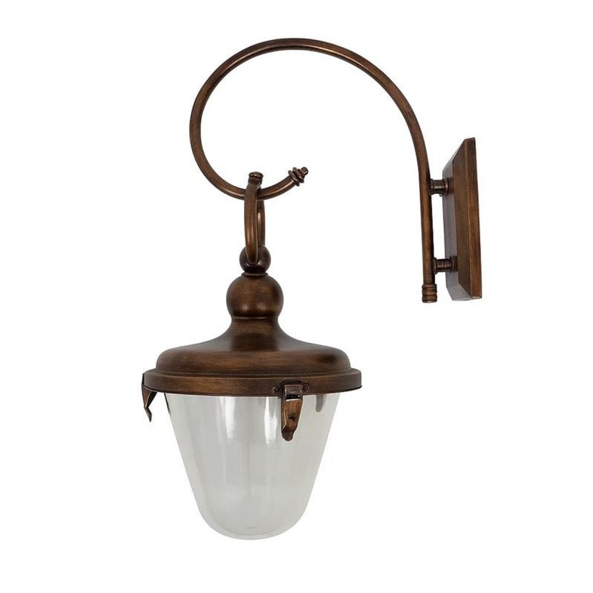 Messinglampe in antikem Dunkelkupfer mit E27-Fassung