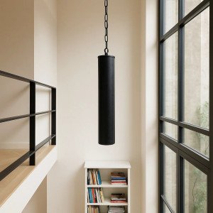 Messinglampe in antikem Schwarz mit GU10-Fassung