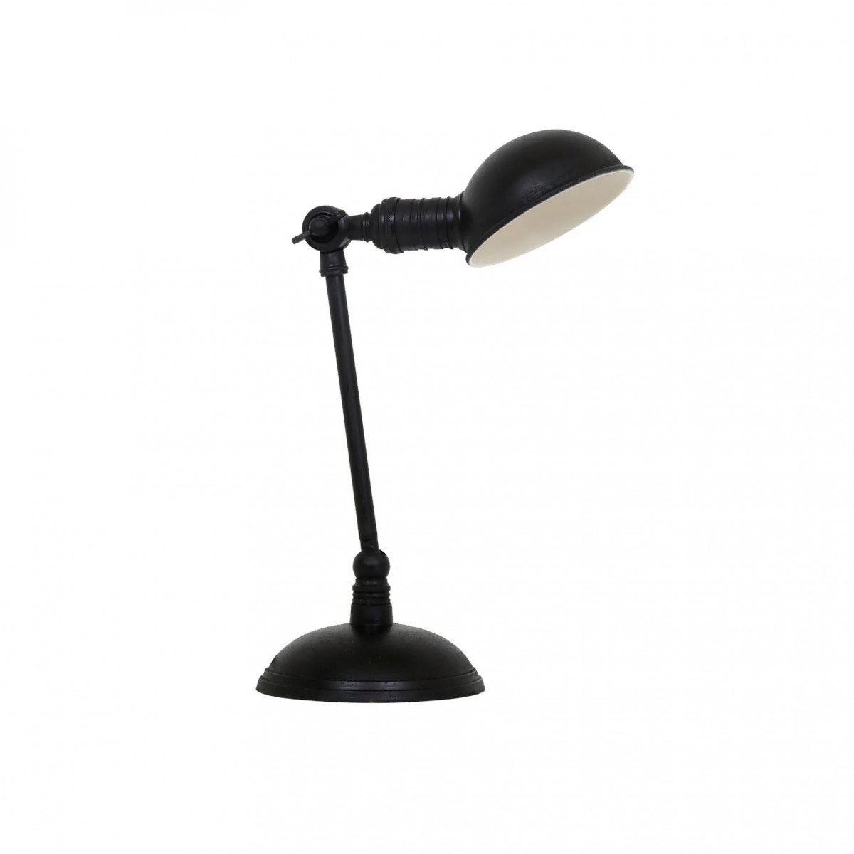 Messinglampe in antikschwarzer Farbe mit E14-Fassung