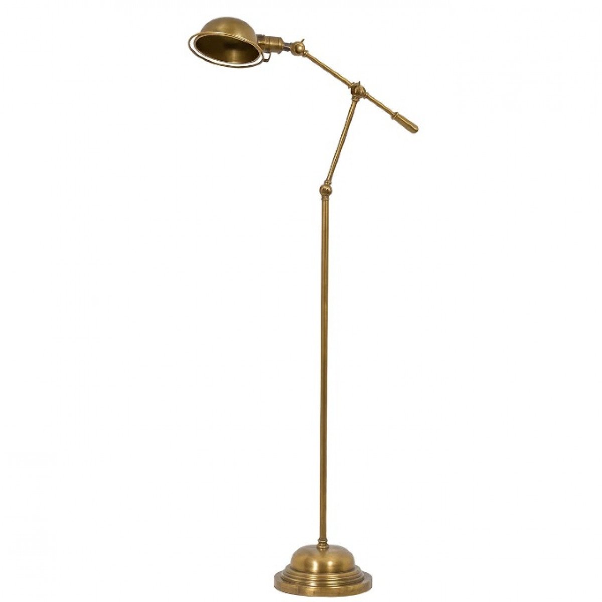 Messinglampe in Antik-Messingoptik mit E27-Fassung