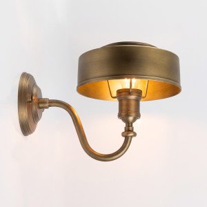 Wandleuchte Antibes Antikes Messing Antibes