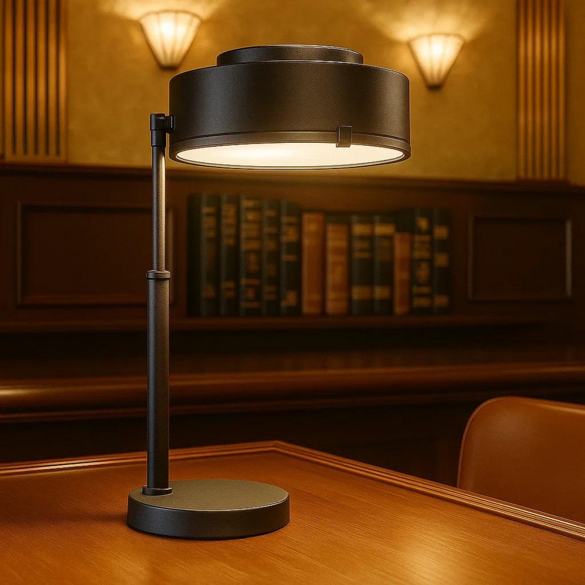 Messinglampe in antikem Schwarz mit E27-Fassung