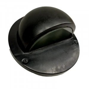 Messinglampe in antikem Schwarz mit einer G9-Fassung