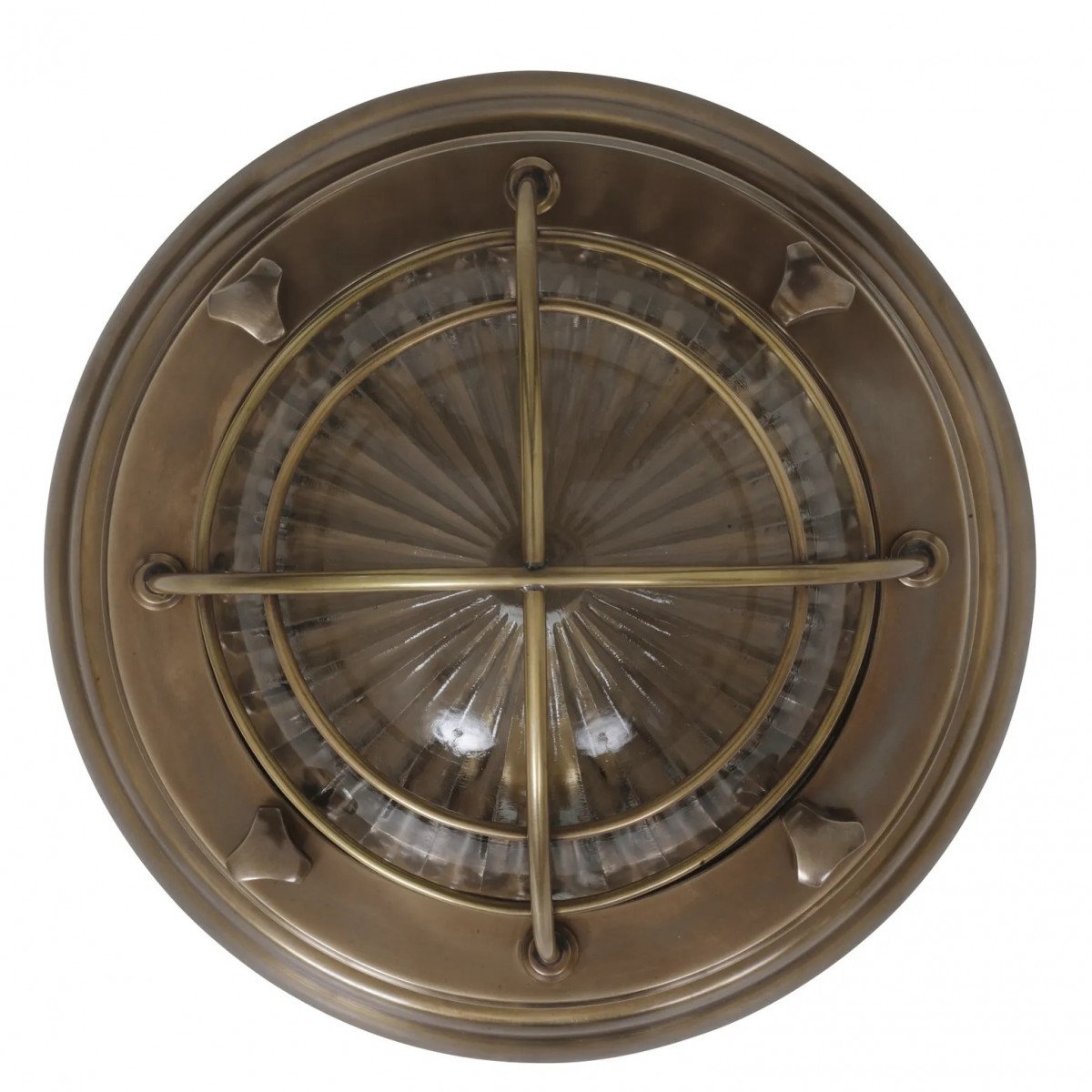 Messinglampe in der Farbe antik messing mit einer E27 Fassung