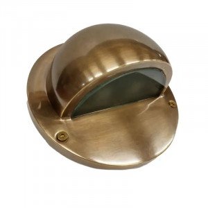 Messinglampe in Antik-Messingoptik mit G9-Fassung