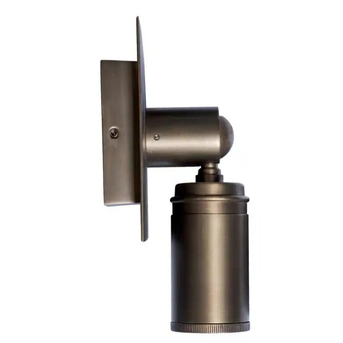 Messinglampe in der Farbe Antikmessing mit einer E27-Fassung