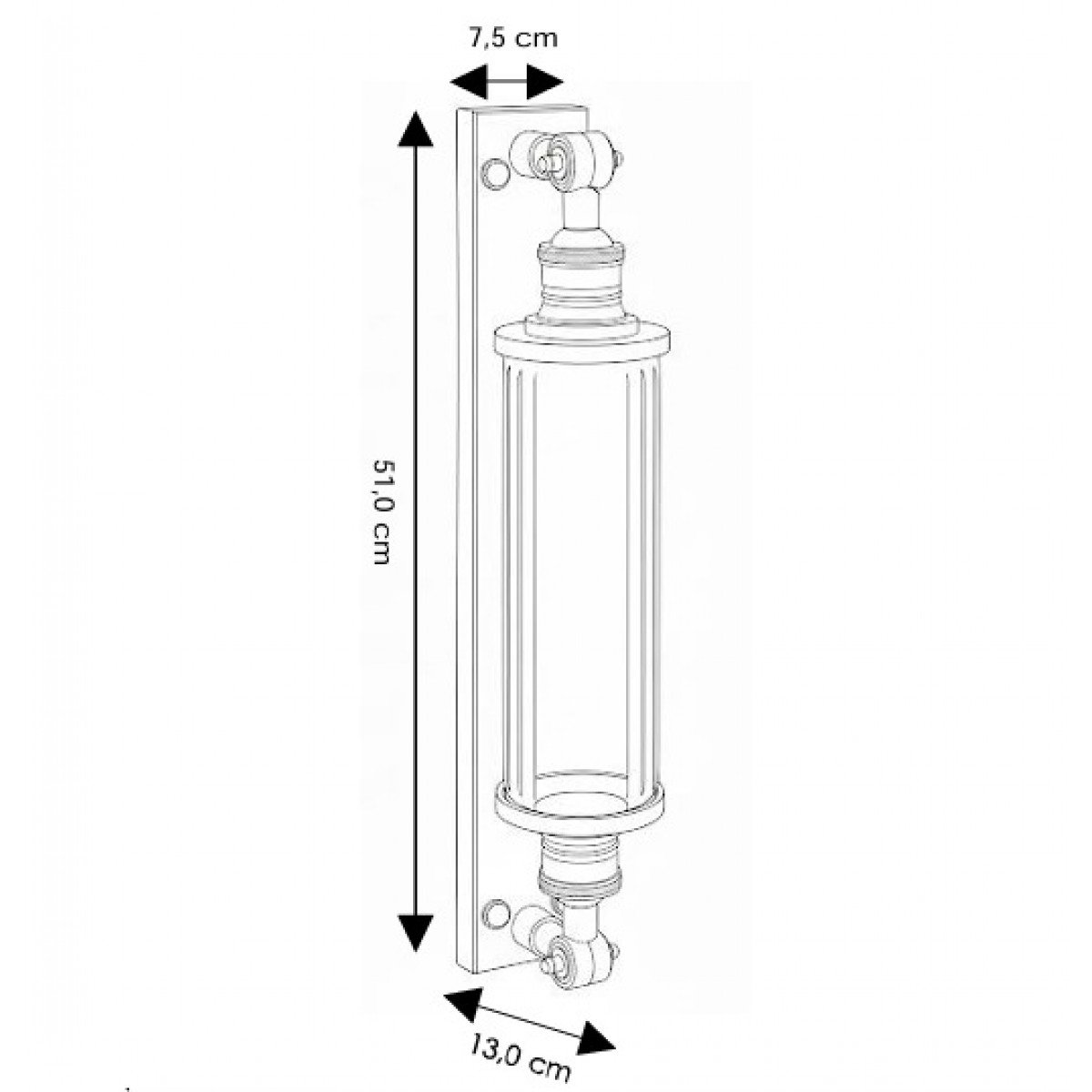 Messing Außenlampe anthrazit schwarz Design E27 Wandlampe