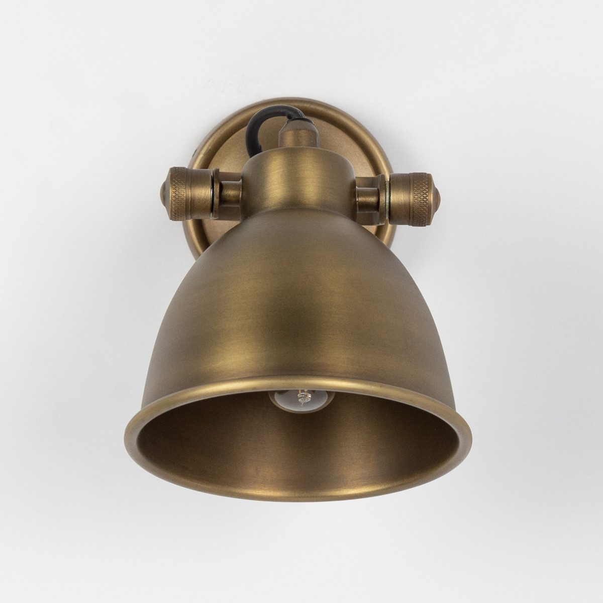 Industrieller Wandspot Vintage Maxim Messing