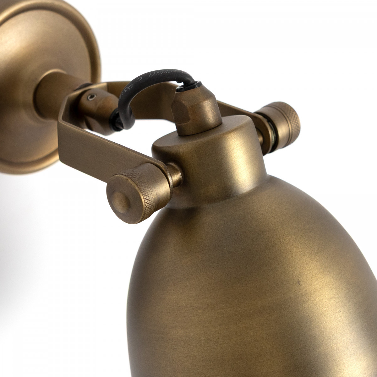 Industrieller Wandspot Vintage Maxim Messing