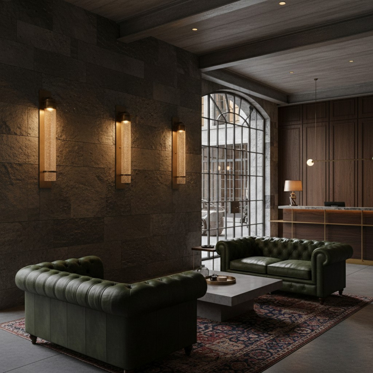 Messinglampe in antikem Schwarz mit E27-Fassung