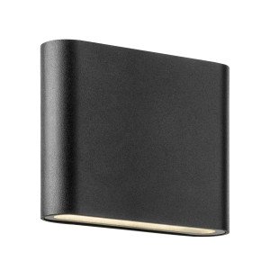 Außenleuchte Muro Wandleuchte Schwarz modern Aluminium