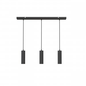 Calex Pendel 3-Licht GU10 Schwarz Hängelampe