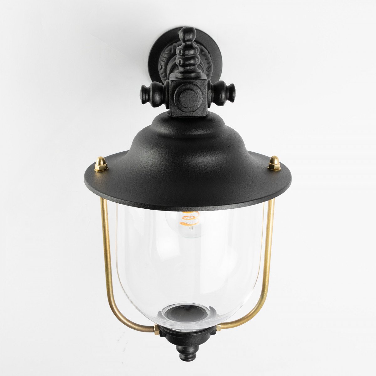 Außenlampe Lindau Wandleuchte Schwarz Aluminium Modern