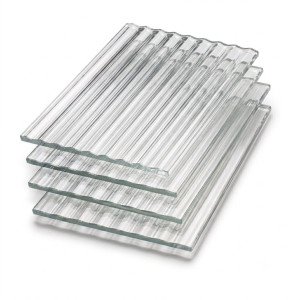 Satz aus geriffeltem Glas für Ripley und Jersey