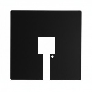 Abdeckplatte für Anschlussdose Aluminium modern