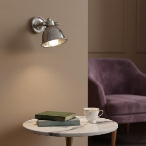 Wand- oder Deckenleuchte Maxim Silber