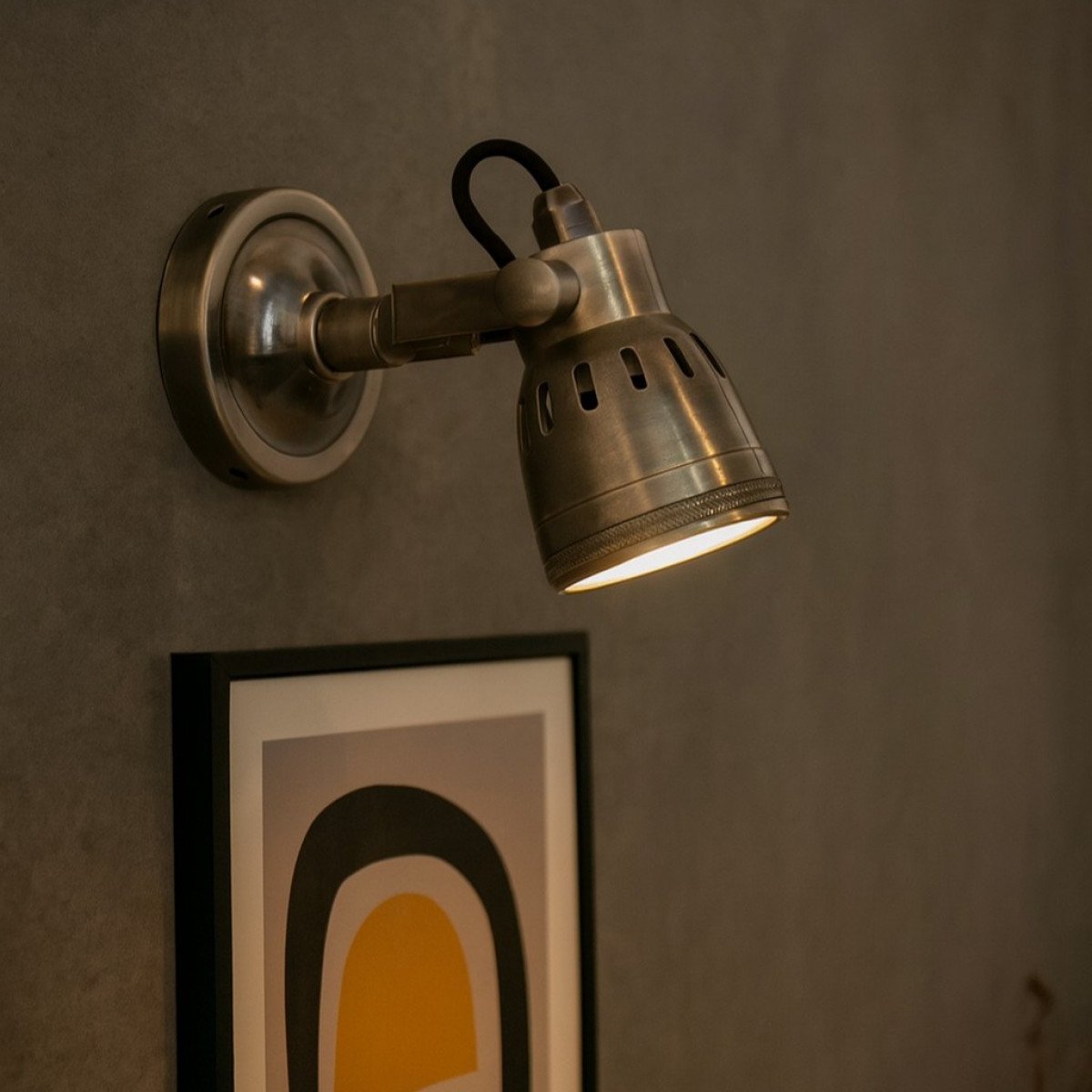 Wand- oder Deckenleuchte Indigo Silber