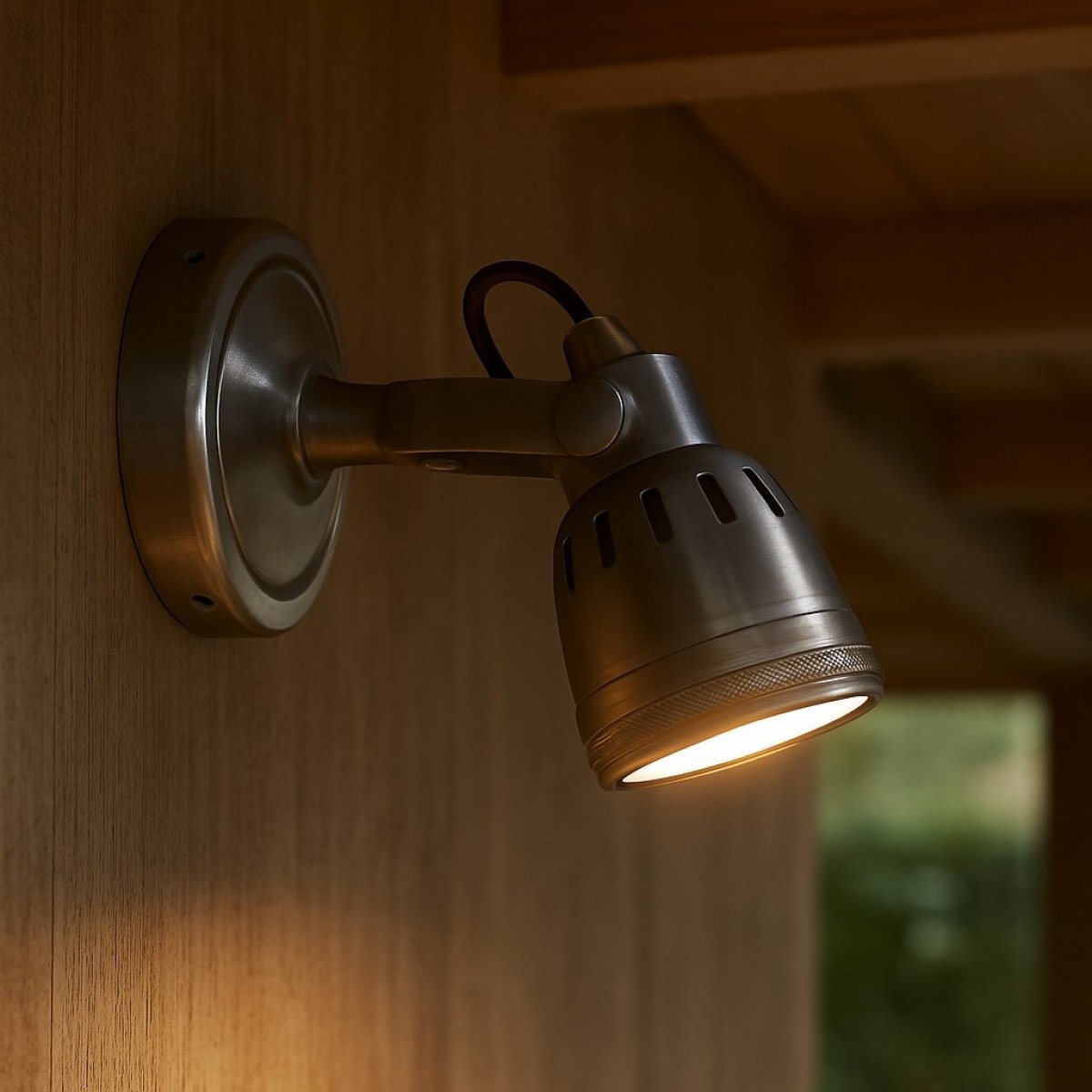 Wand- oder Deckenleuchte Indigo Silber