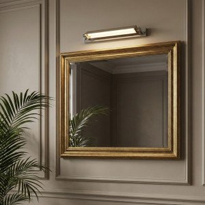 Messinglampe in antiker Silberfarbe mit E14-Fassung