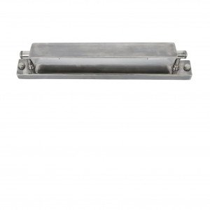 Messinglampe in antiker Silberfarbe mit E14-Fassung