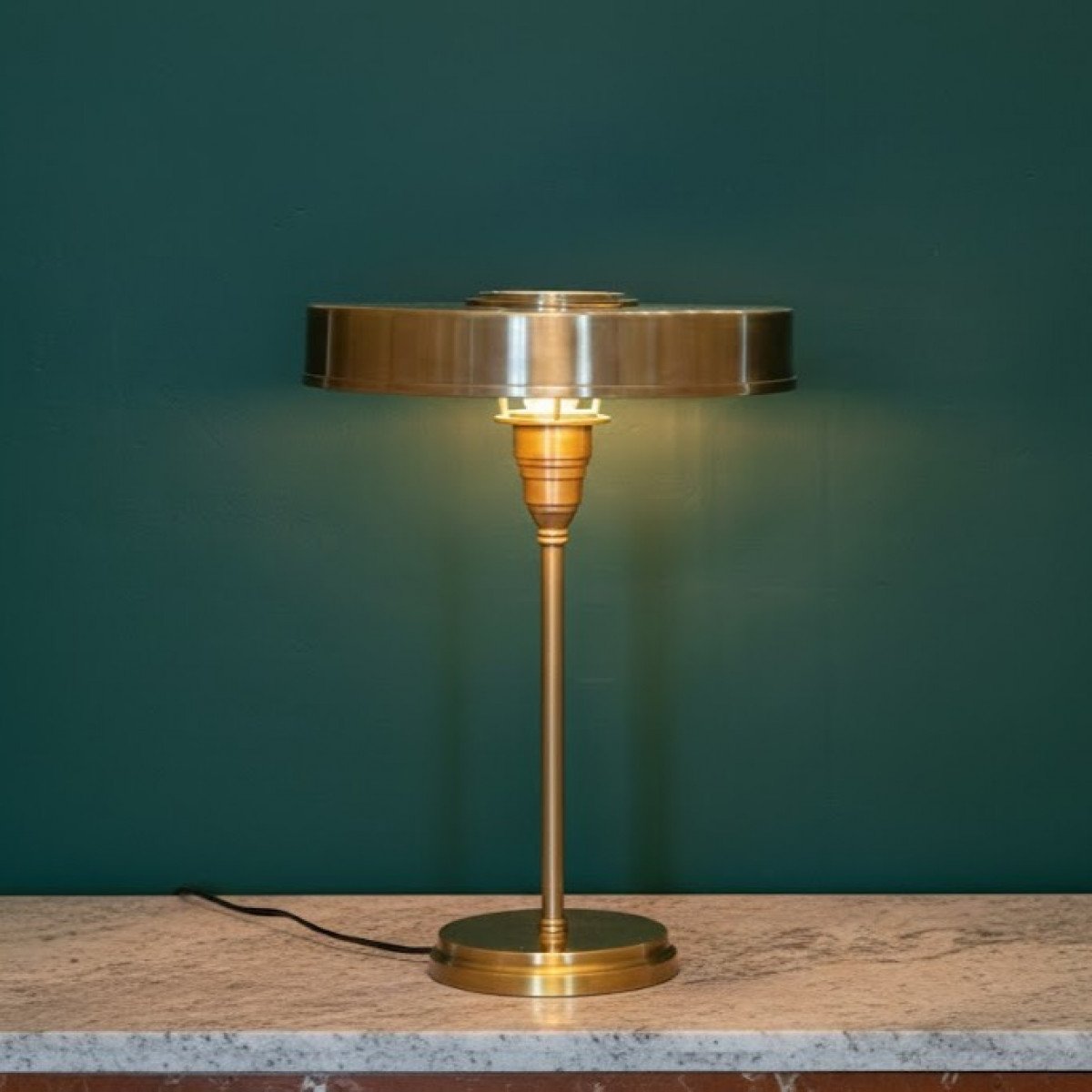 Auriol Tischlampe Messing