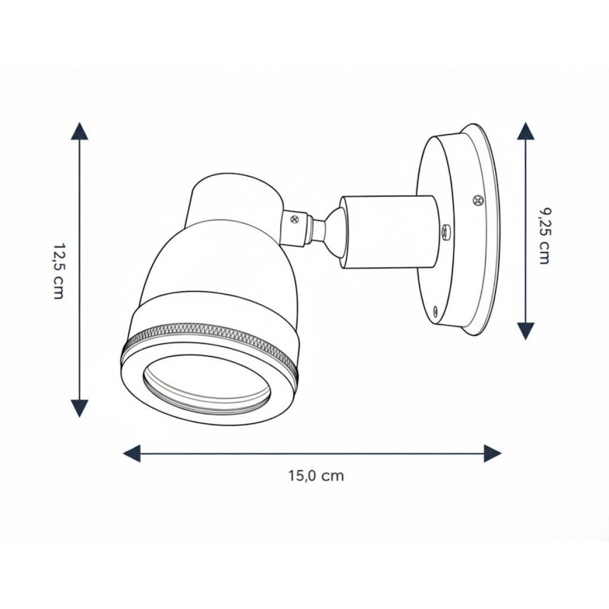 Wandspot Indigo Swirl Outdoor Spot Messing Wandspot Indigo Swirl Outdoor Spot Messing