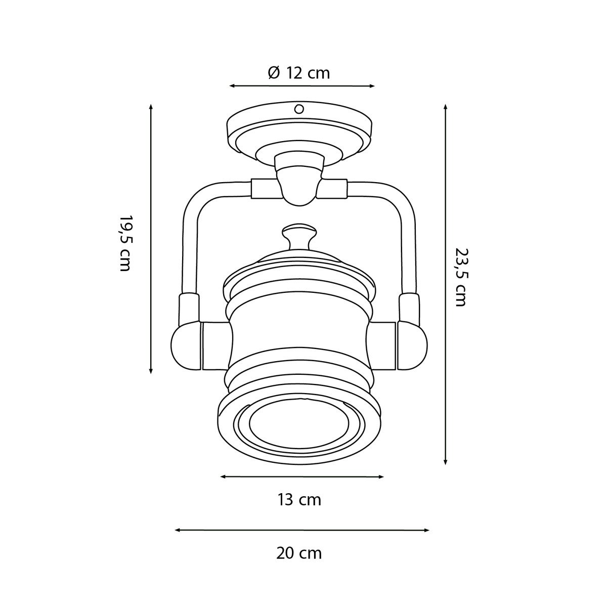 Innenbeleuchtung, Wandbeleuchtung, Deckenbeleuchtung, Strahler, Aufbaustrahler, verstellbare Beleuchtung, Malibu, Bronze
