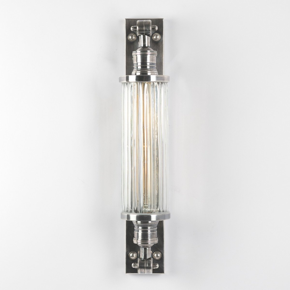 Messing Außenlampe anthrazit Silber Design E27 Wandlampe