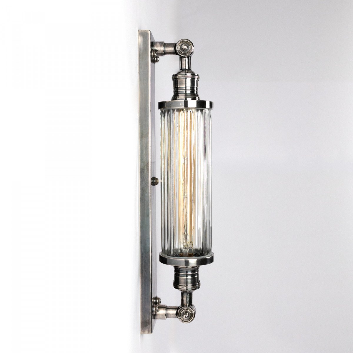 Messing Außenlampe anthrazit Silber Design E27 Wandlampe