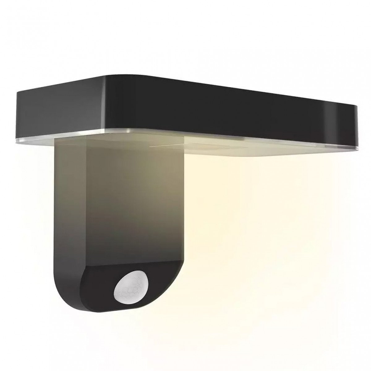 Außenlampe Calex Smart Wandlampe Solar schwarz mit Bewegungssensor moderne Wandleuchte