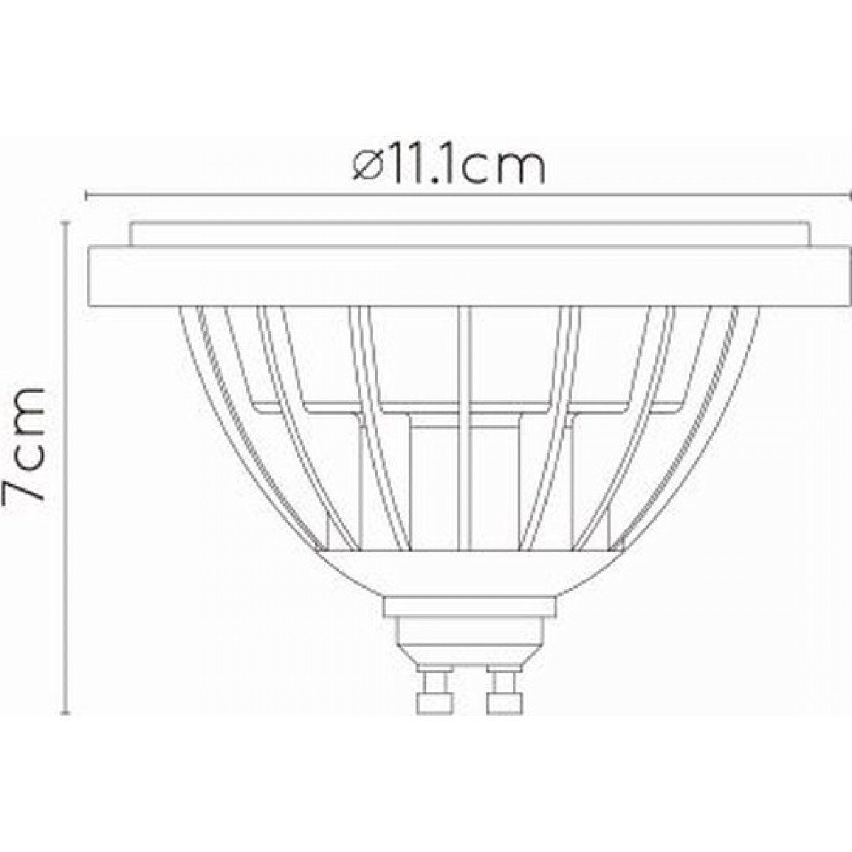 SLV dimmbare LED-Lichtquelle QPAR111 GU10 Fassung