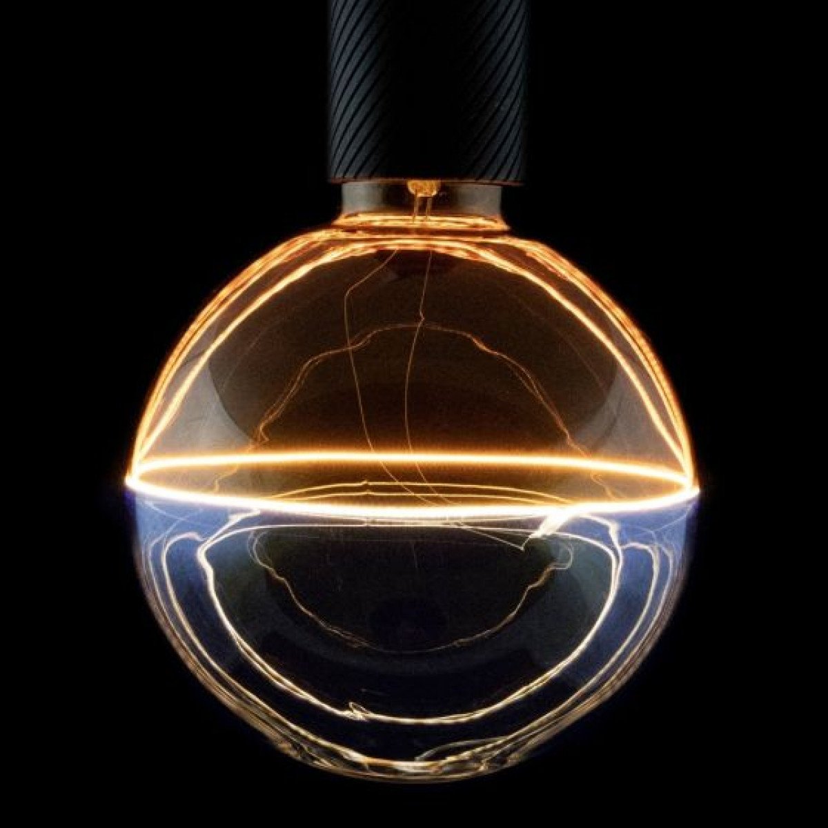 Lichtquelle Globe 188 Amber Blau Dimmbar E27
