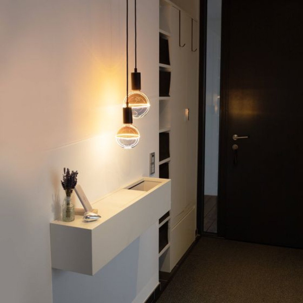 Lichtquelle Globe 188 Amber Blau Dimmbar E27