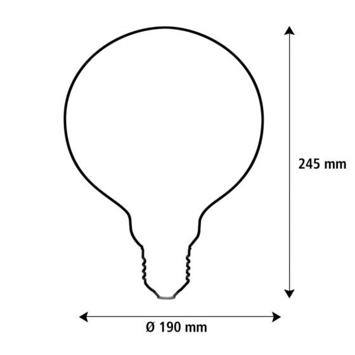 Lichtquelle Globe 188 Amber Blau Dimmbar E27