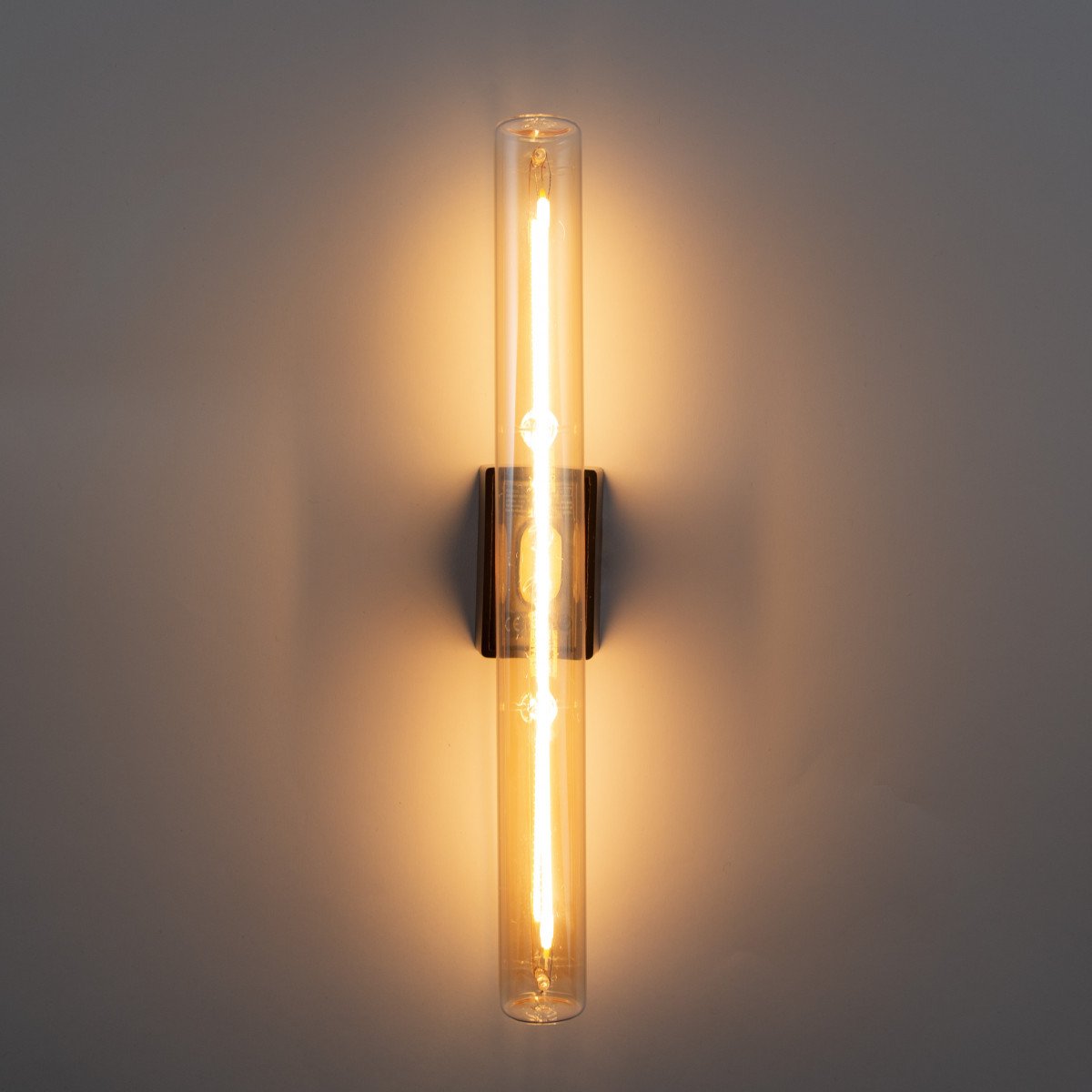 Segula Wandleuchte Schwarz mit Zylinder-LED 30cm